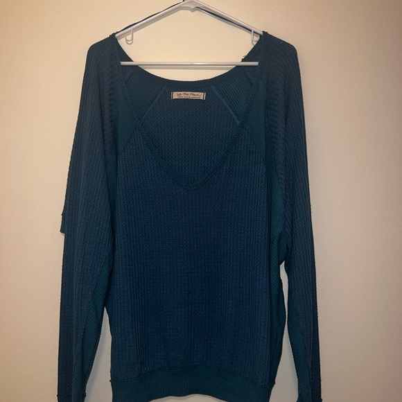 Free People waffle knit top - Picture 2 of 5